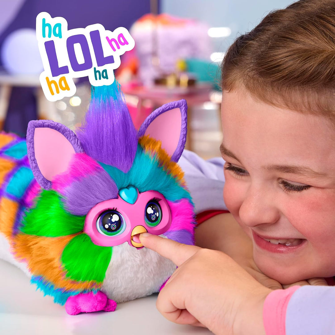 Furby DJ juguete interactivo, Estrella Neón, peluche electrónico ac...