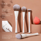 Jessup Juego de 14 brochas de maquillaje de alta gama para mujeres,...
