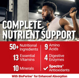 Force Factor Multivitamínico Test X180, multivitamínico de apoyo de...