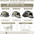 Petsfit Pequeño transportador expandible para gatos para viajes aéreos, hasta 9 libras