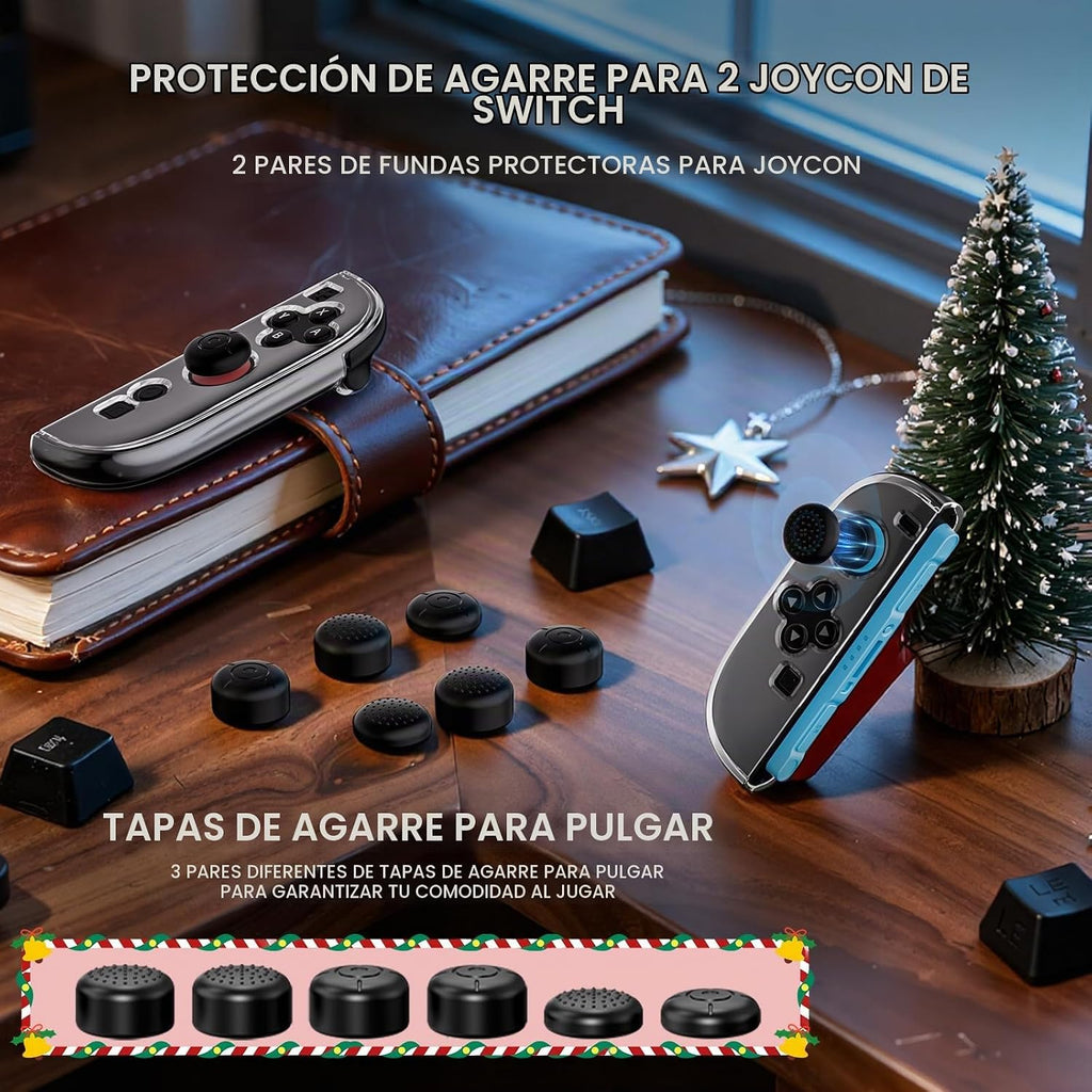 HEYSTOP Paquete de accesorios para Switch 2, set 10 en 1 para adolescentes