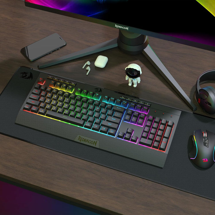 Redragon K525 PRO RGB Teclado inalámbrico de 3 modos para juegos co...
