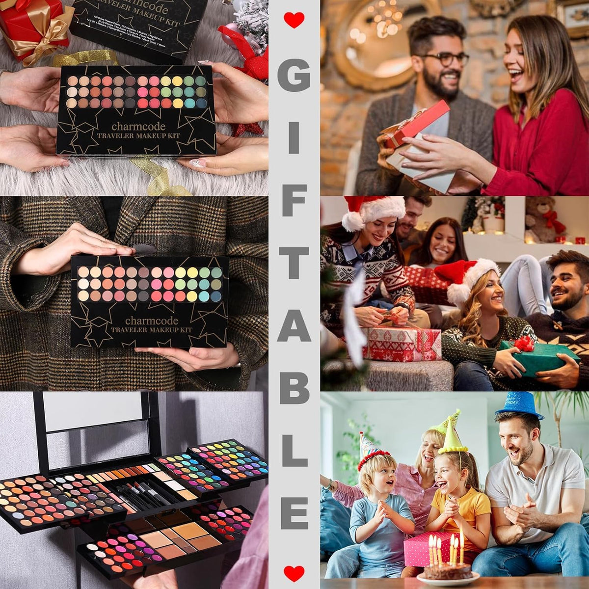 Kit de maquillaje profesional grande para adolescentes, niñas y muj...