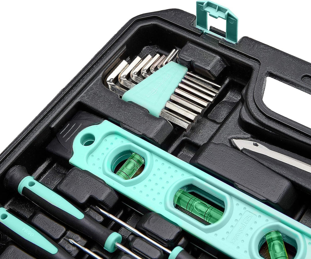 Amazon Basics Kit de herramientas domésticas de 142 piezas para rep...