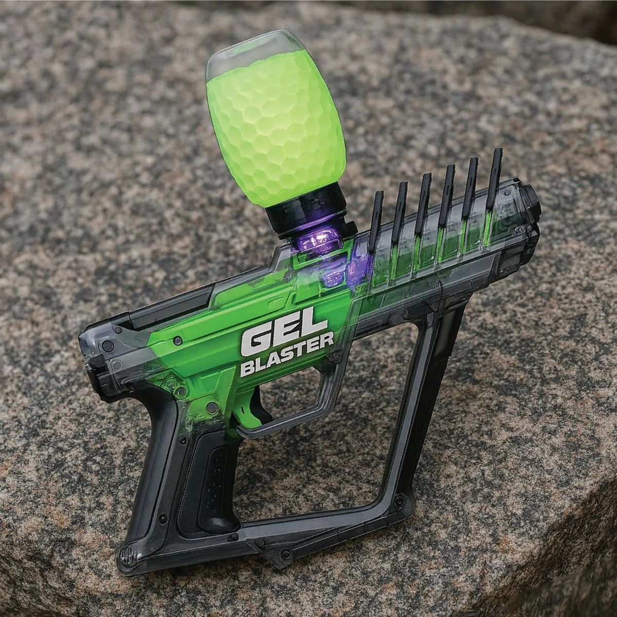 Gel Blaster Surge 2 con activador de brillo Starfire integrado, juguete GelBlaster mejorado con rango de más de 100 pies, modos semiautomáticos y completos, brillo integrado en la oscuridad