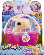 Animagic Let's Glo Capybara Spa Time | Juguete de agua blando y estirable flota y brilla | Edades 4+