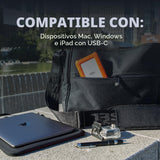 LaCie Disco duro externo resistente USB-C de 2 TB HDD portátil \u20...