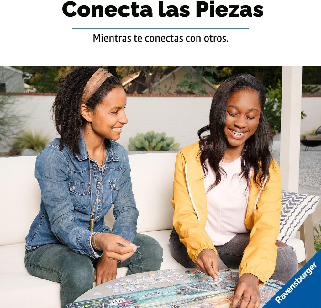 Ravensburger - Cozy Retreat - Rompecabezas de 500 piezas de gran formato - Disfruta de la serenidad de una escena simple, completo con té y un buen libro - Calidad premium - Rompecabezas para adultos