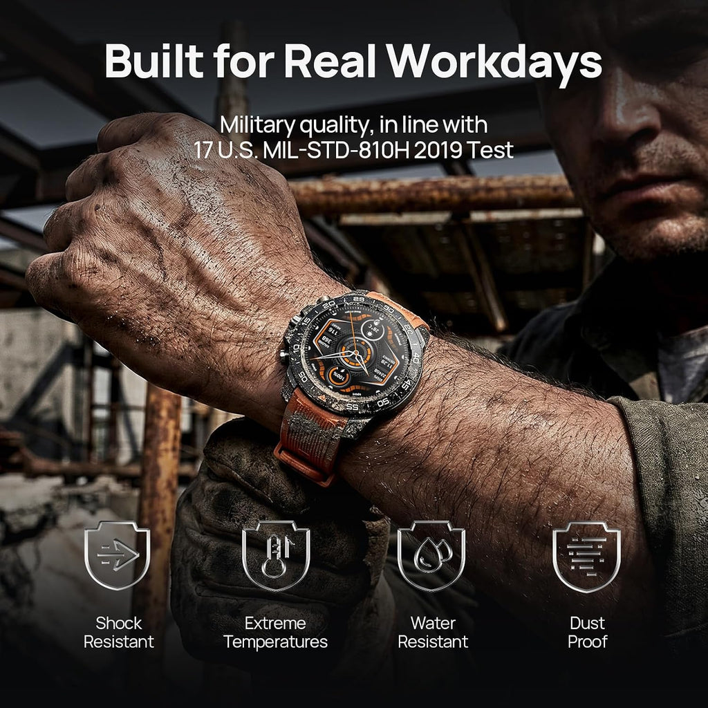 mibro GS Explorer S - Reloj inteligente resistente para hombre, bisel de