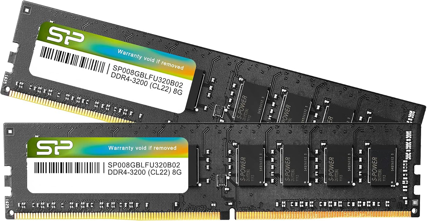 Silicon Power DDR4 16 GB Kit (2 x 8 GB) 3200 MHz (PC4-25600) CL22 U...
