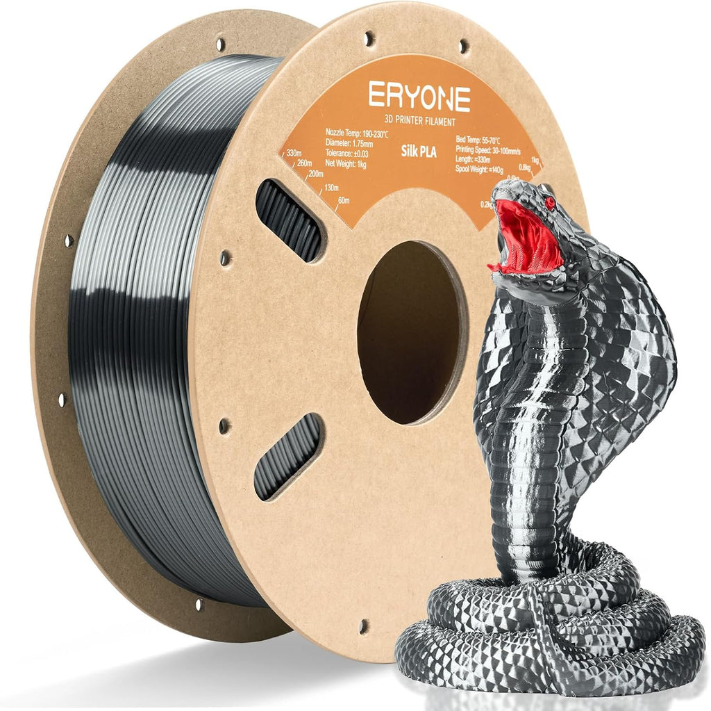 ERYONE Filamento PLA de seda para impresora 3D de 0.07 in +\/- 0.00...