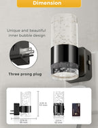L LOHAS LED Luz nocturna, luces nocturnas regulables que se enchufan la