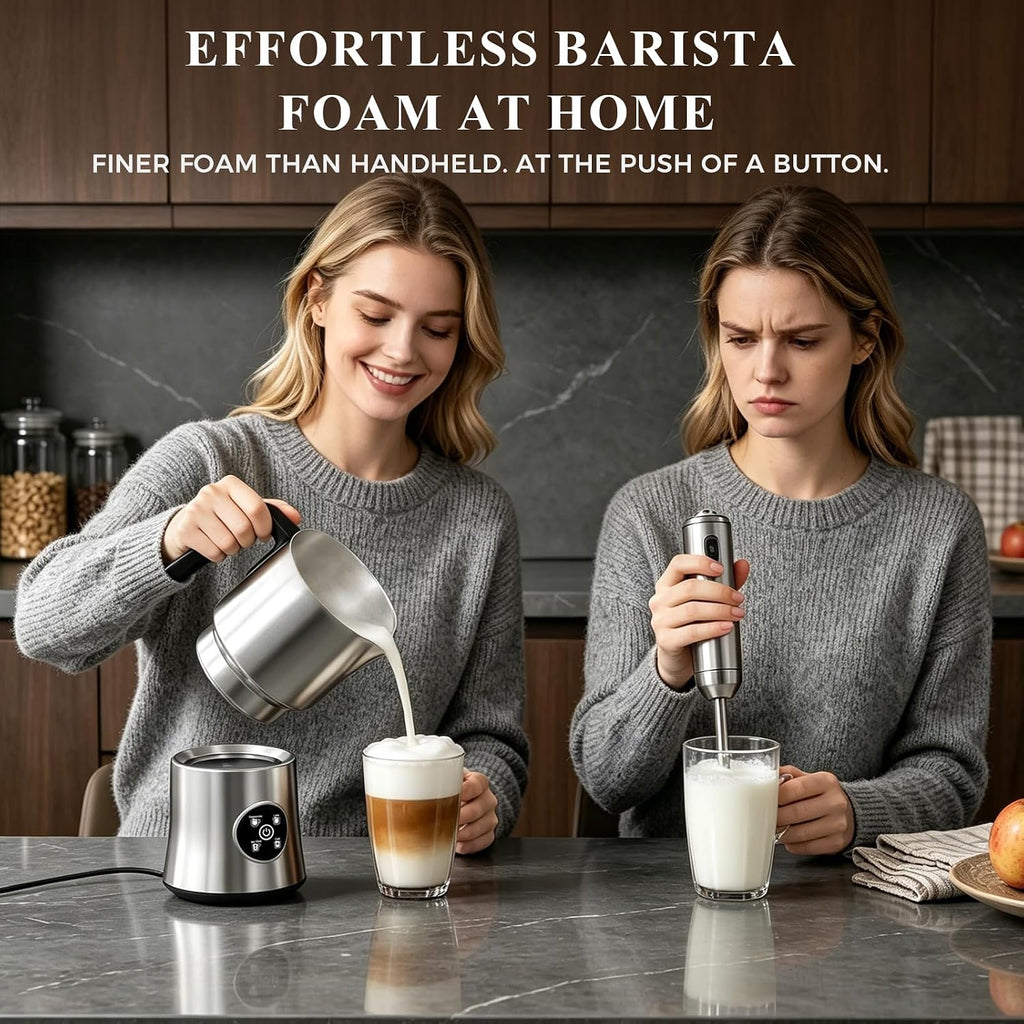 Espumador de leche eléctrico automático y vaporizador con espuma fría y