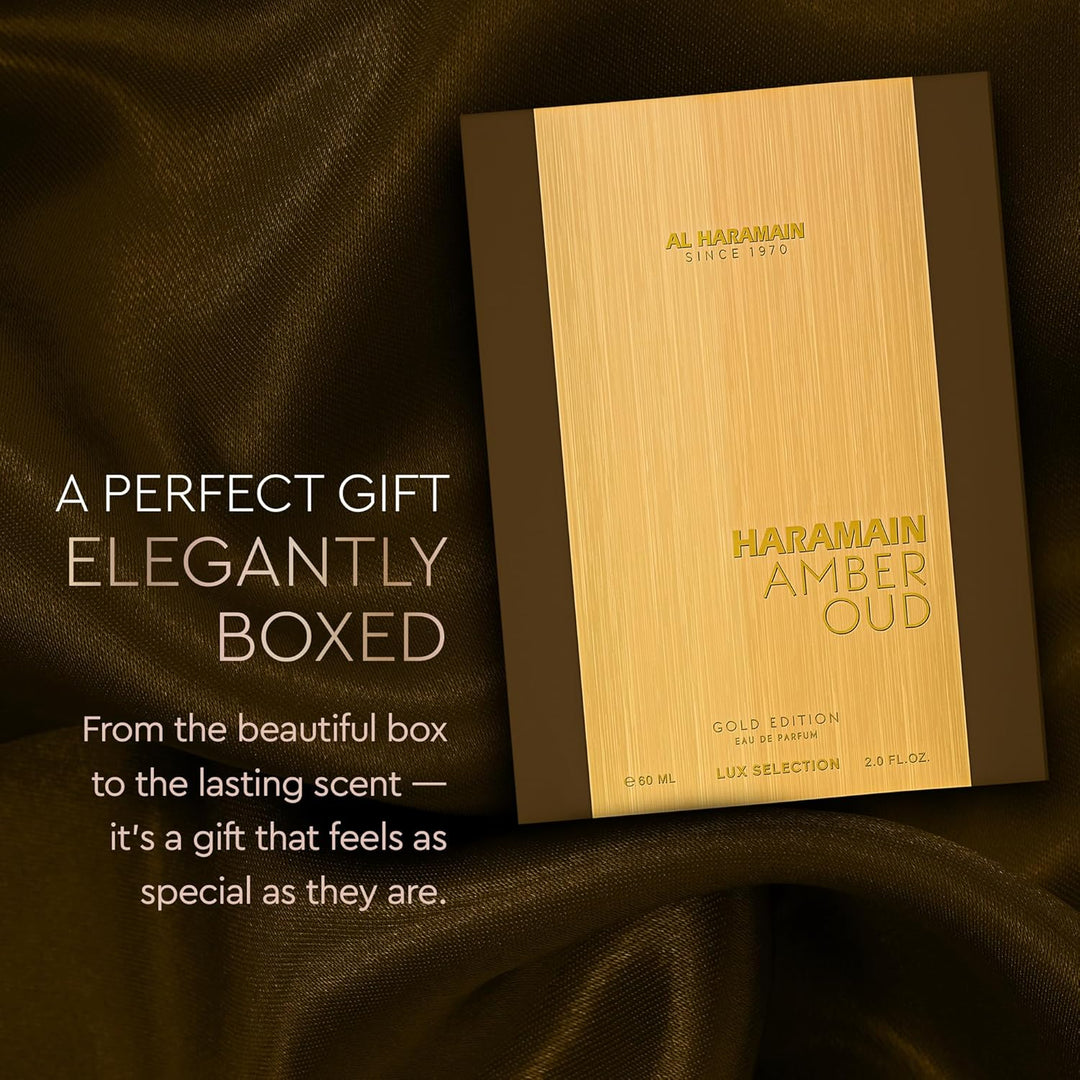 Al Haramain Amber Oud Edición Dorada Eau De Parfum Spray 60ml + Ato...