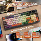 LexonElec Teclado Inalámbrico para Juegos M96, Control de Perilla B...
