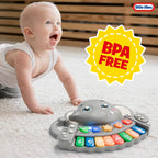 Lollipop - Little Tikes Elefante - Teclado musical de juguete para niños pequeños - Piano de juguete para bebés se ilumina, reproduce música y sonidos de animales - Libre de BPA, mini piano eléctrico