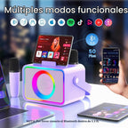 Karaoke Machine para Kids Adults,Bluetooth Speaker 2 Wireless Microphones