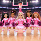 ZITA ELEMENT Ropa y Accesorios de Porrista Rosa para Muñeca de 18 pulgadas