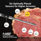ThermoMaven Termómetro inalámbrico para carne Sub-1G, termómetro WiFi de 4