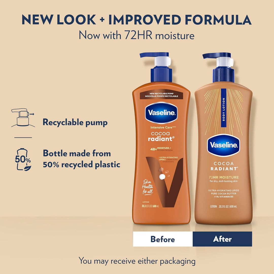 Vaseline Loción corporal de cuidado intensivo para piel seca, loció...