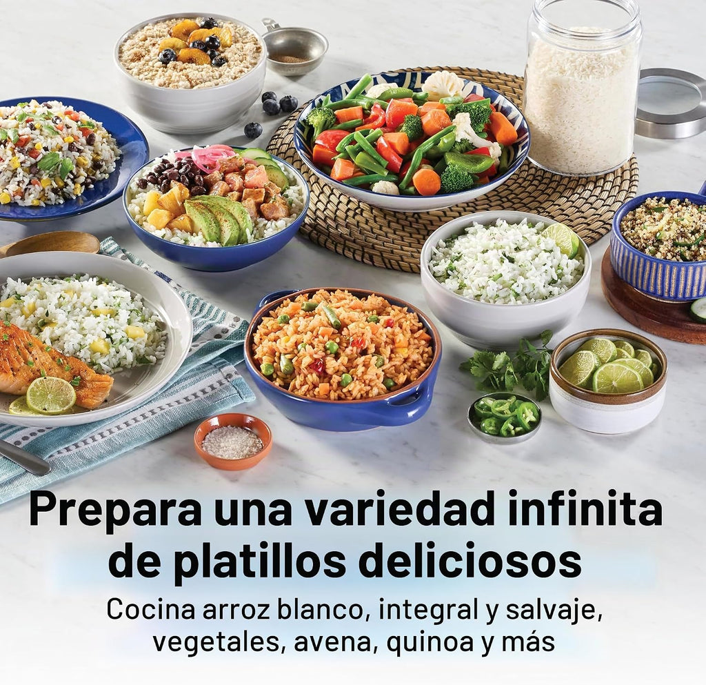 Hamilton Beach Olla arrocera y vaporera de alimentos, 10 tazas cocidas, 5