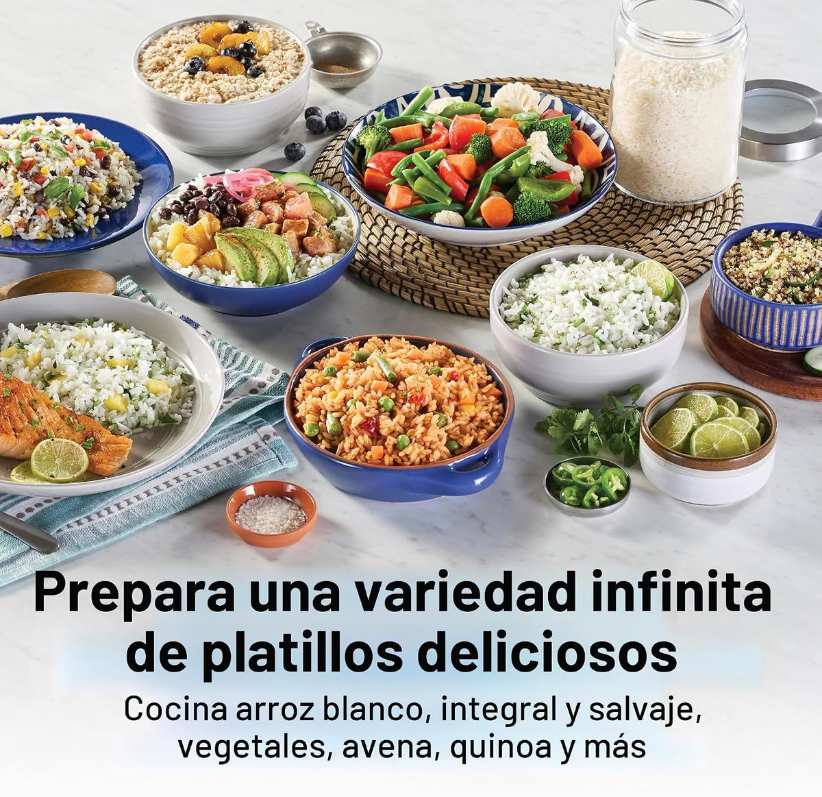 Hamilton Beach Olla arrocera y vaporera de alimentos, 10 tazas cocidas, 5