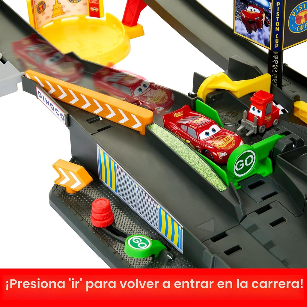Mattel Disney and Pixar Cars Piston Cup Action Speedway Playset set de acción