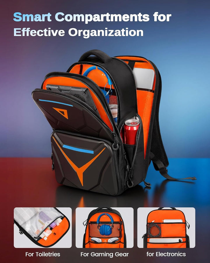 MATEIN Mochila rígida para juegos para hombres, mochila impermeable...