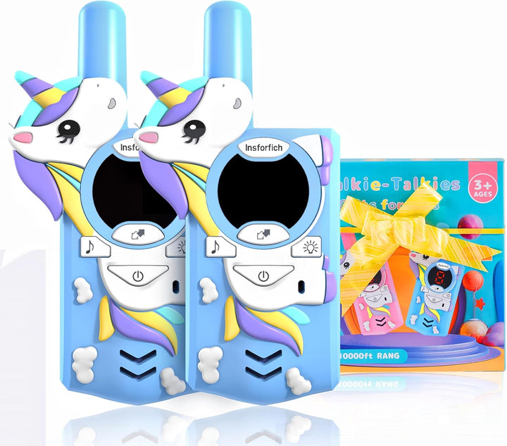 Walkie Talkies de unicornio para niños, juguetes de regalo para niñ...