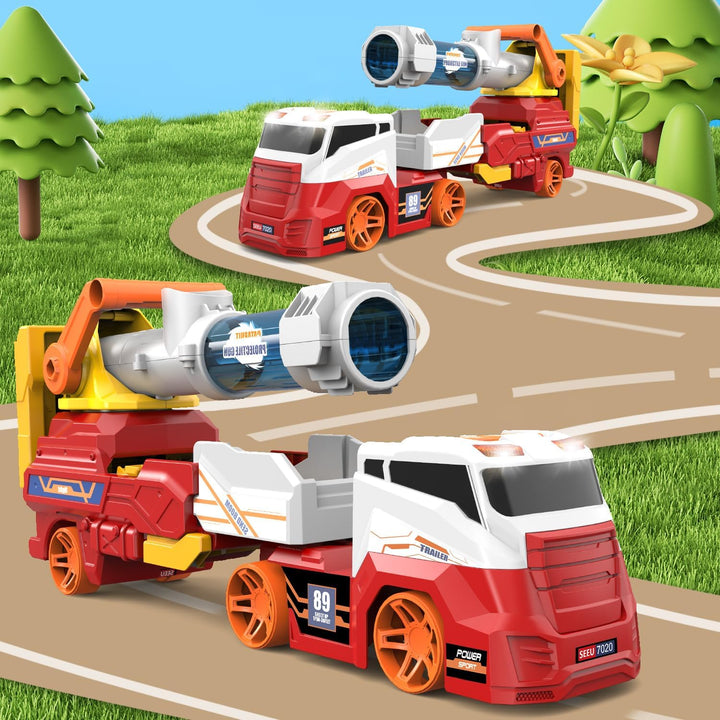 Dwi Dowellin Juguetes de Camiones para Niños, Juego de Coches Grand...