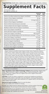 Garden of Life Once Daily Multivitamínico de Alimentos Integrales p...