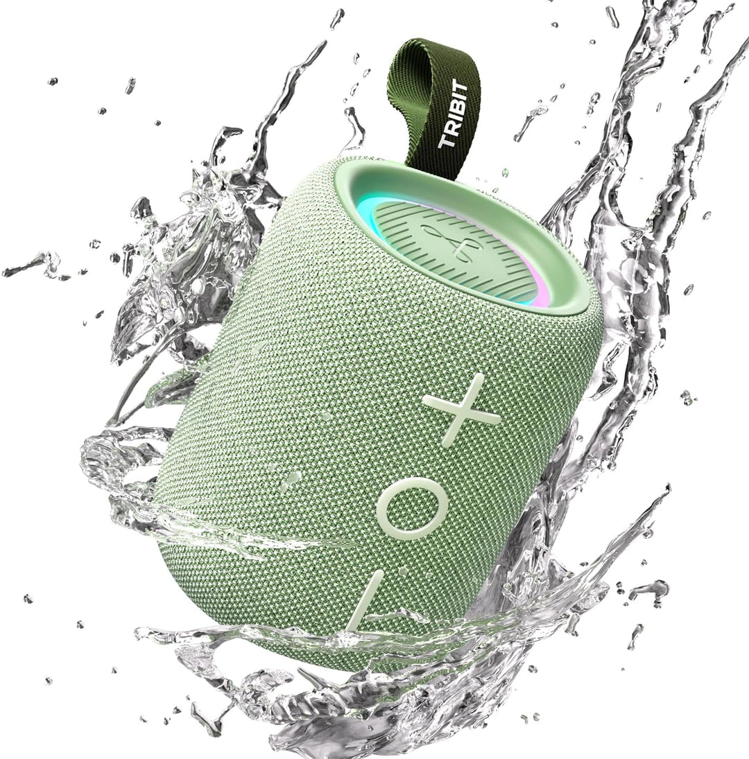 Tribit Altavoz Bluetooth StormBox Mini+, altavoz de ducha de 12 W c...