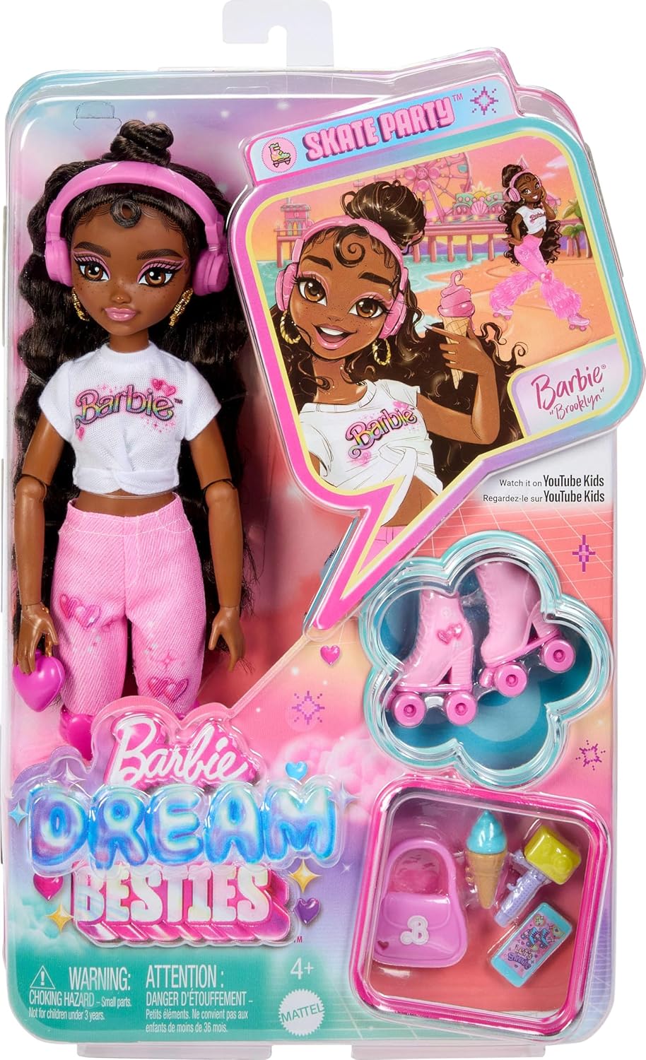 Muñeca Barbie Dream Besties y accesorios, muñeca posable Barbie Bro...