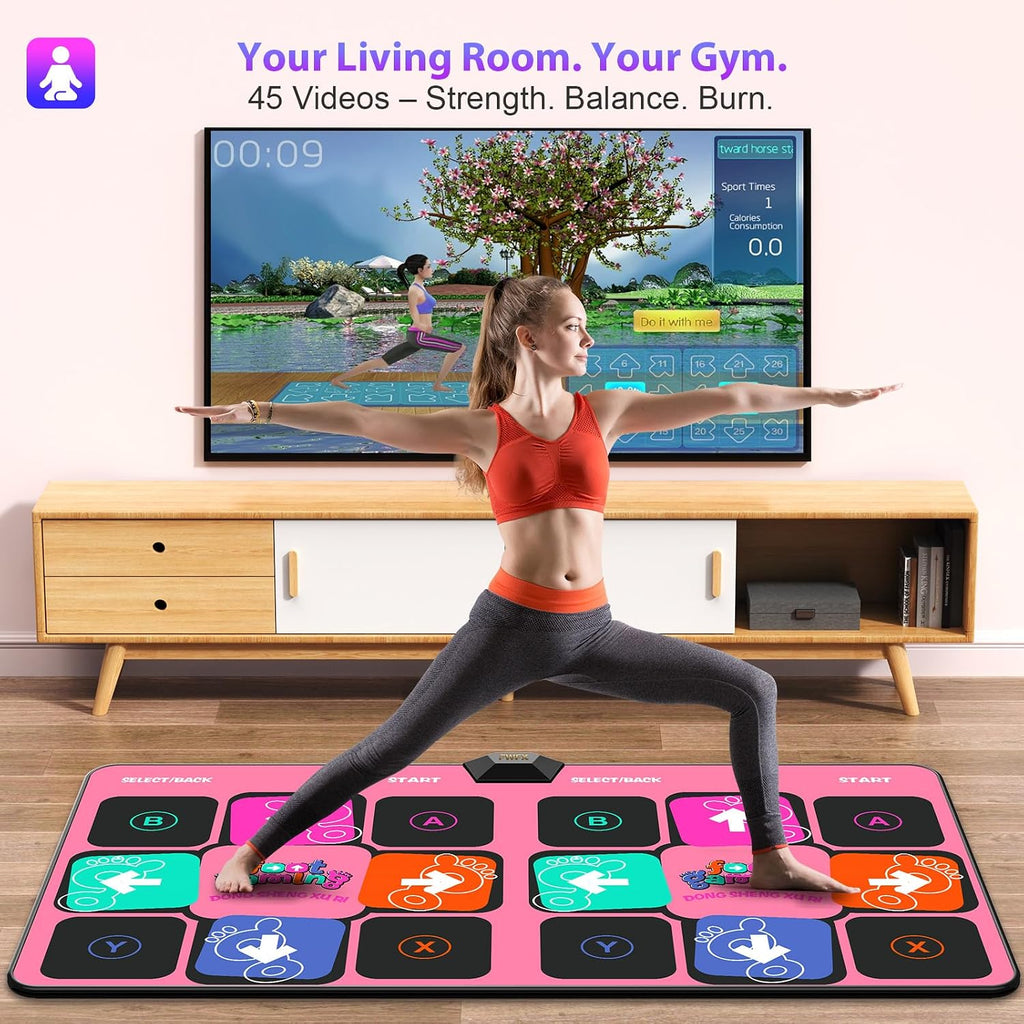 Juegos de esterilla de baile inalámbrica, juego activo para la familia
