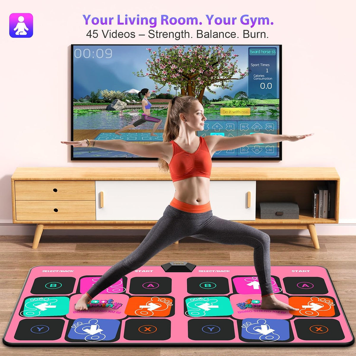 Juegos de esterilla de baile inalámbrica, juego activo para la familia