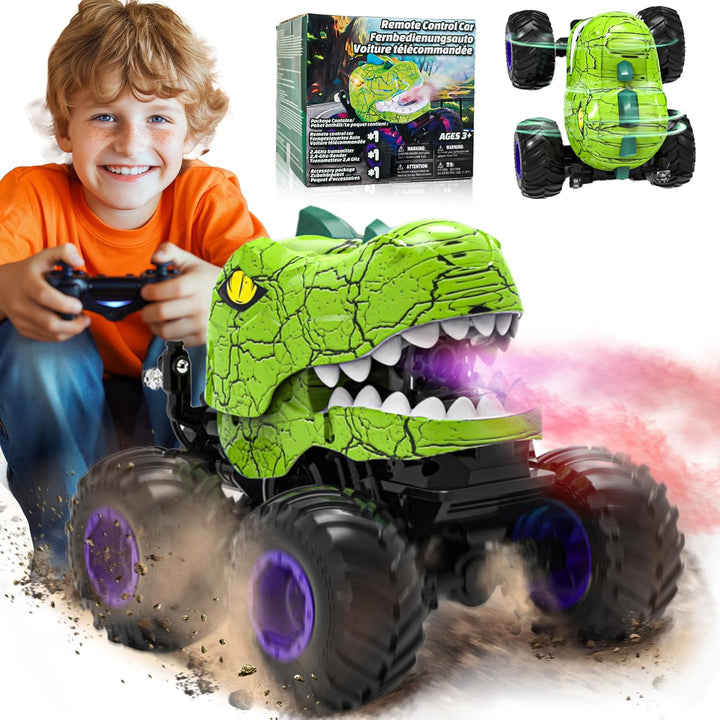 BEZGAR Monster Truck Toys - Camión monstruo de control remoto con r...