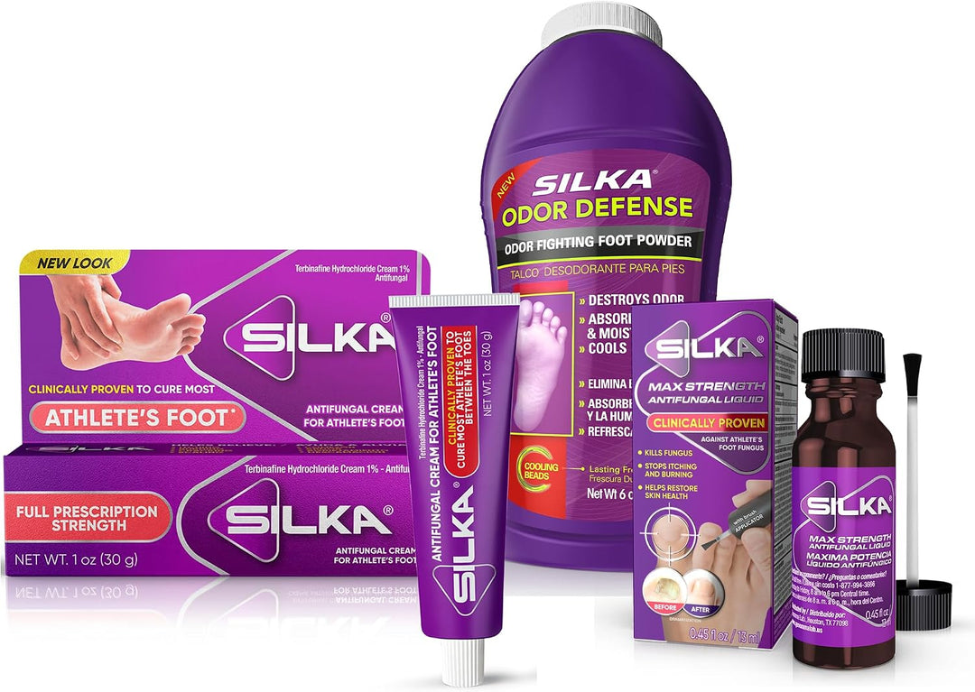 Kit de Cuidado de Emergencia para Pies Silka, Líquido Antifúngico d...