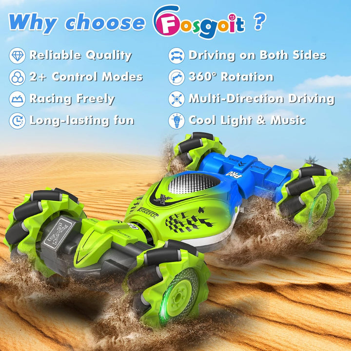 Fosgoit Coche RC con Sensor Gestual, RC de Acrobacias con Sensor Ge...