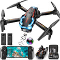 Drone con Camera para Adults, 2K HD FPV Drones con Upgrade Altitude Hold, One-Key Take Off/Landing, Speed Adjustment, Headless Mode, 2 Batteries, Toys Gifts para Teen Boys Girls, Beginner