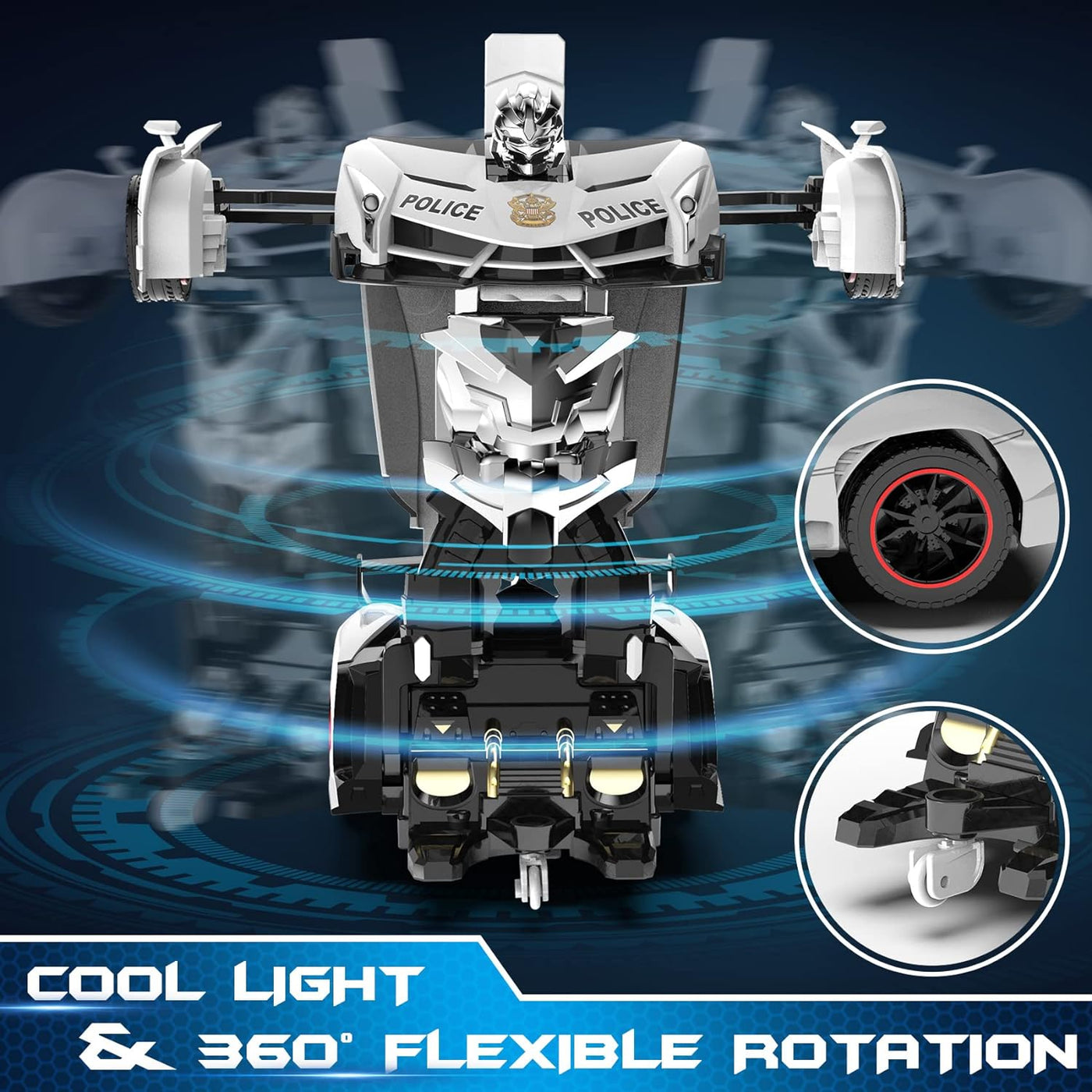 FDJ Auto a control remoto - Auto robot que se transforma, juguetes...