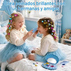 AOSITE Kit de sellado de gemas para el cabello para niñas de 3 a 12 años