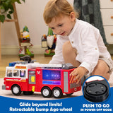 JOYIN Camión de bomberos LED de juguete para niños