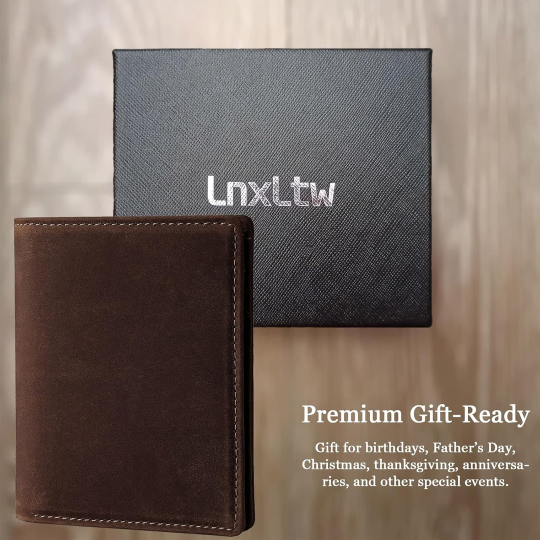 LnxLtw Billetera plegable vertical delgada para hombre \u2013 Carte...