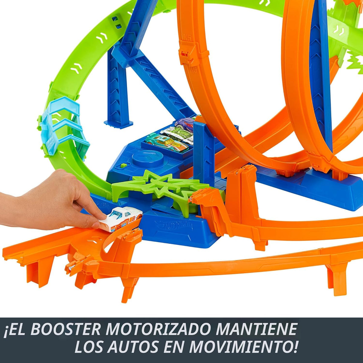 Hot Wheels - Juego de pista de autos de juguete Action Epic Crash D...
