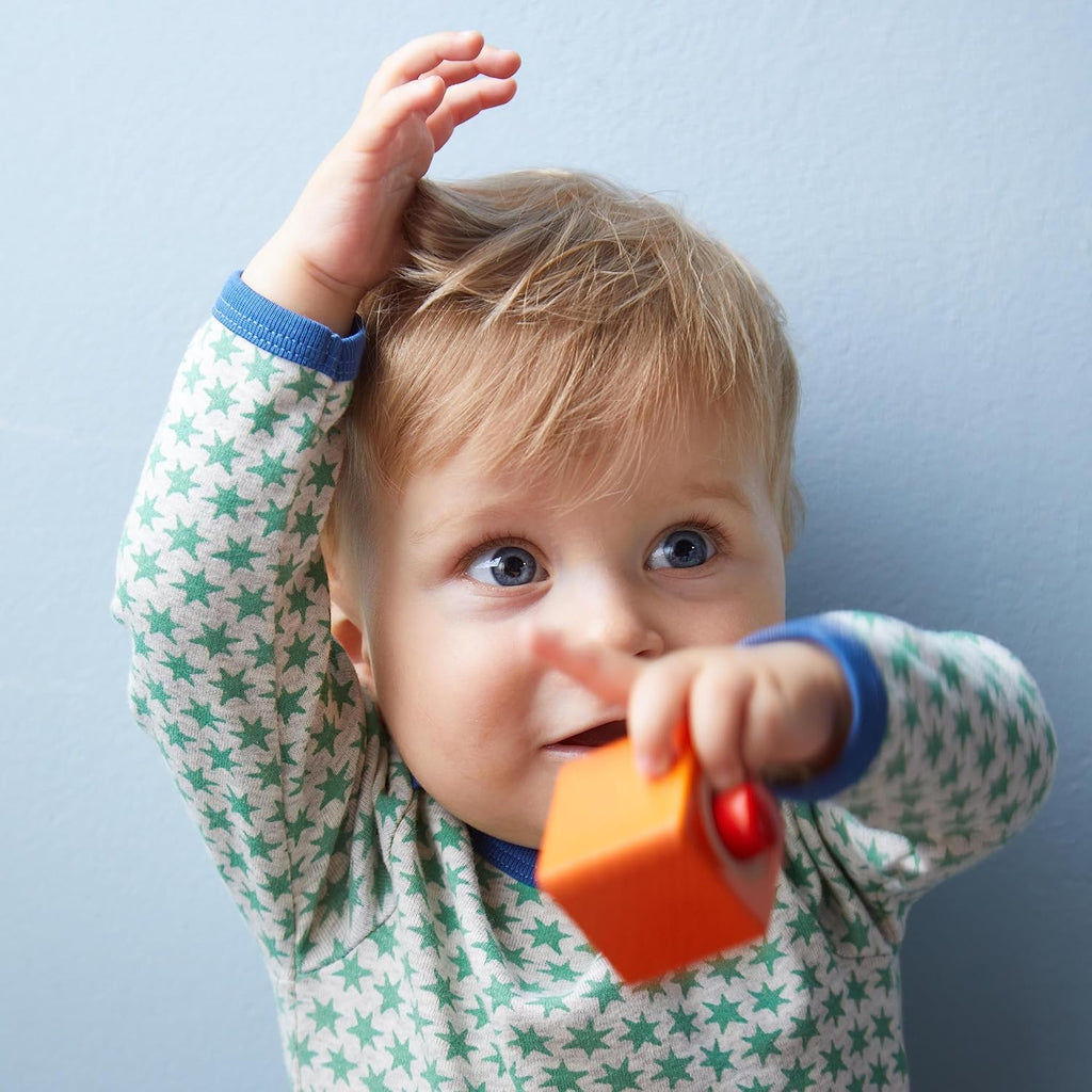 HABA - Diversión con sonidos, bloques de madera de descubrimiento para niños pequeños con sonidos acústicos, juguetes para niños pequeños para actividades de aprendizaje preescolar, (fabricado en