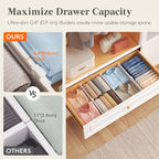 Lifewit Divisores de Cajón de 5" de Alto, Organizadores Ajustables para Cajones Profundos de Ropa
