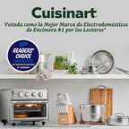 Cuisinart Horno tostador con freidora de aire, 1800 W, 8 en 1 con freidora