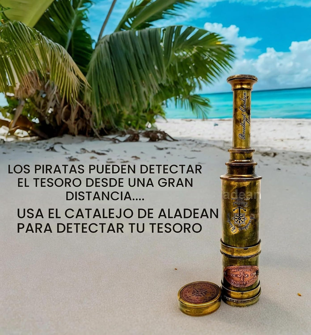 Telescopio de latón del Regimiento de Exploradores 19" Londres 1940 Broadhurt Clarkson Réplica antigua catalejo de espía Alcance de alta resolución Lente DF Magnificación brillante (Explorador -19")