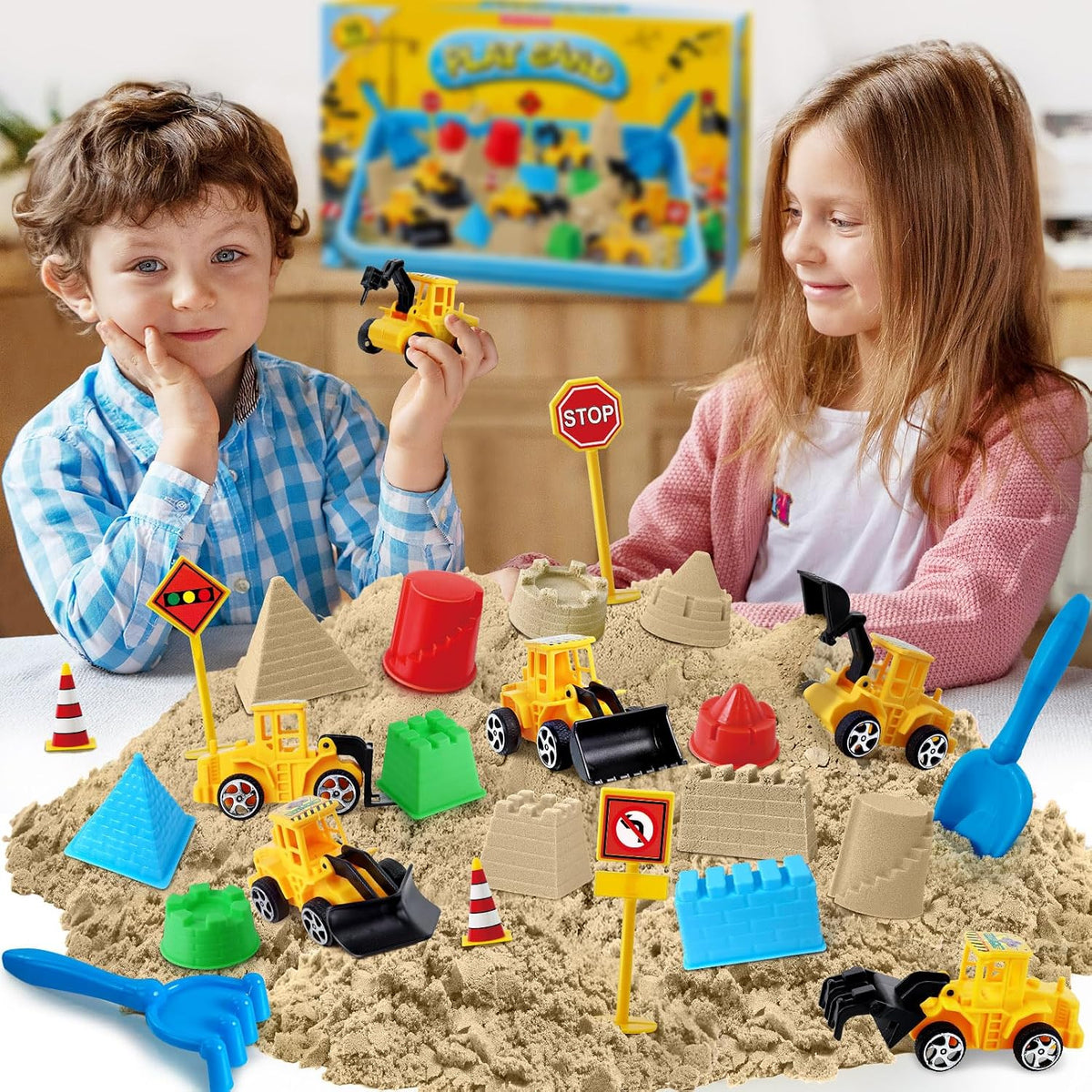 Sensory Bin Construction Kit con Sensory Sand