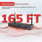 Sistema de micrófono inalámbrico digital Pyle con Bluetooth